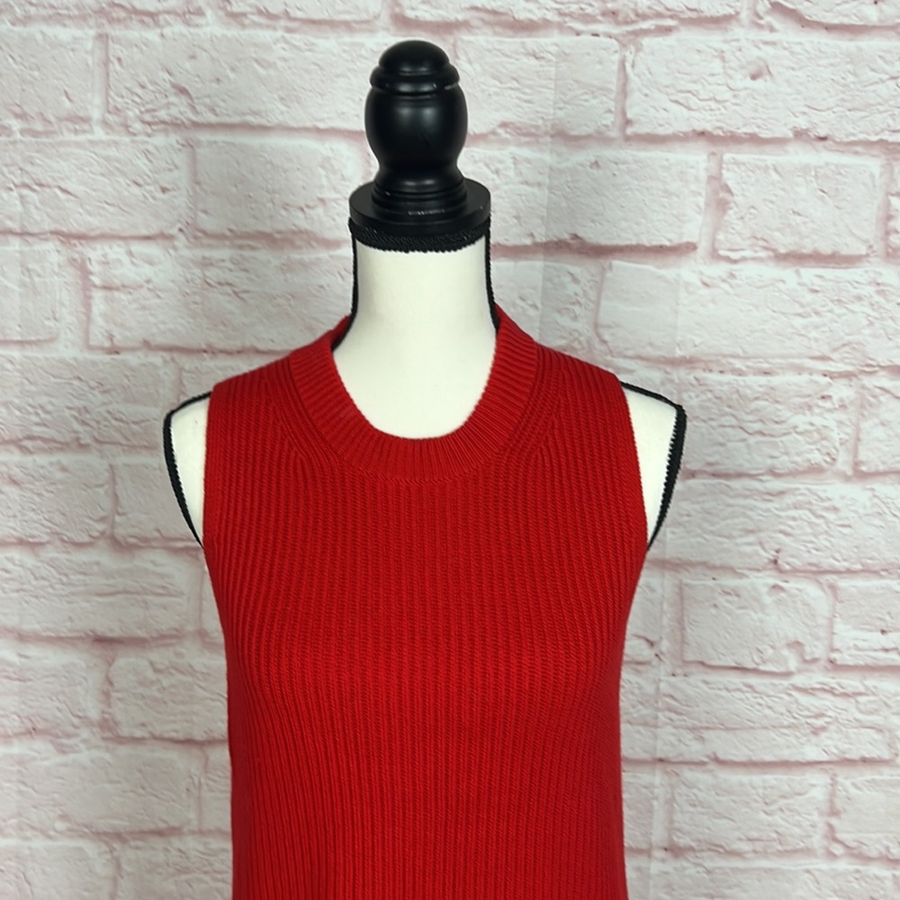 NWOT J Crew Red Vest Pullover Sweater Sz S - Picture 5 of 11